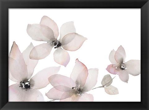 Framed Blooming Whispers II Print