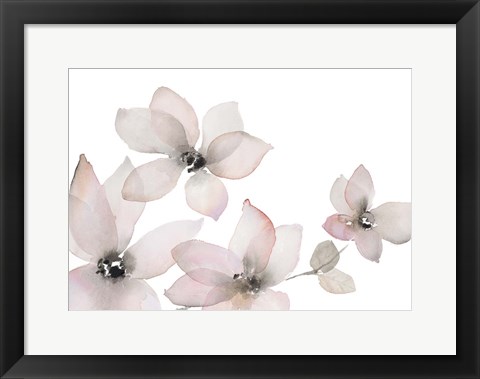 Framed Blooming Whispers II Print