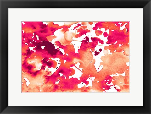 Framed Splash of Pinks In Fall I Print