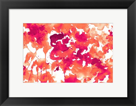 Framed Splash of Pinks In Fall II Print