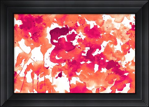 Framed Splash of Pinks In Fall II Print