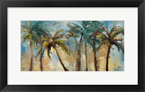 Framed Island Morning Palms Print