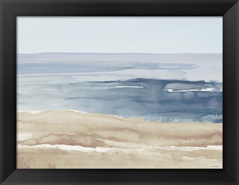 Framed Soft Coastlines I Print