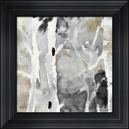 Framed Evening Forest I Print