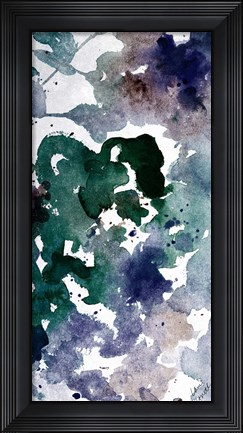 Framed Deep Ocean Panel I Print