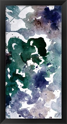 Framed Deep Ocean Panel I Print