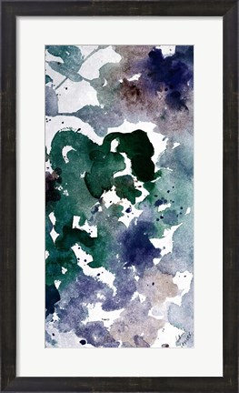 Framed Deep Ocean Panel I Print