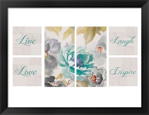 Framed Floral Inspiration Collaboration Print