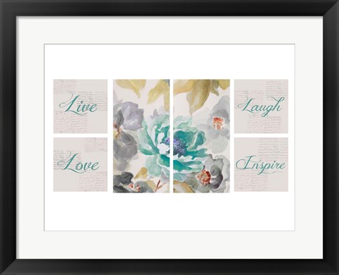 Framed Floral Inspiration Collaboration Print