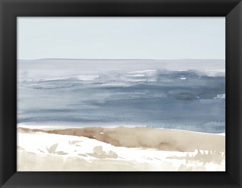 Framed Soft Coastlines II Print