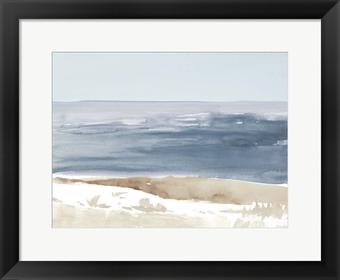 Framed Soft Coastlines II Print