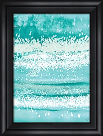 Framed Teal Windy Print