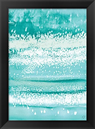 Framed Teal Windy Print