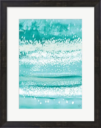 Framed Teal Windy Print