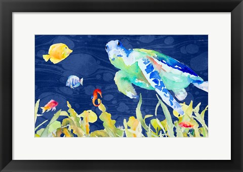 Framed Evening Swims Print