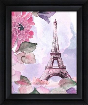 Framed Parisian Blossoms I Print