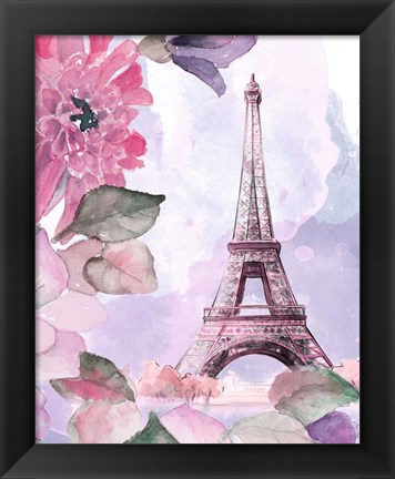 Framed Parisian Blossoms I Print