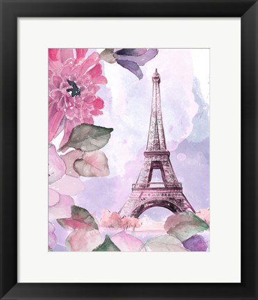 Framed Parisian Blossoms I Print