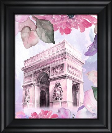 Framed Parisian Blossoms II Print