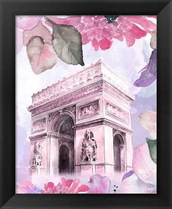 Framed Parisian Blossoms II Print