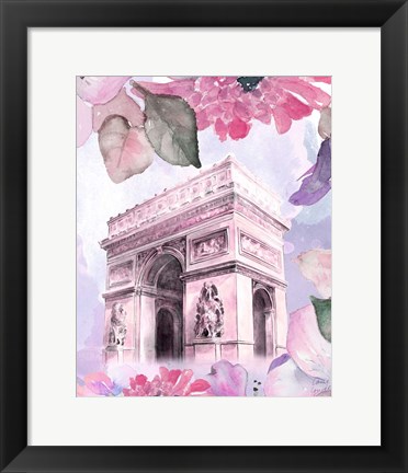 Framed Parisian Blossoms II Print