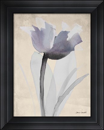 Framed Single Purple Whisper Print
