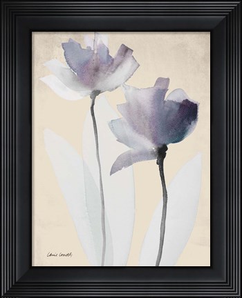 Framed Double Purple Whisper Print
