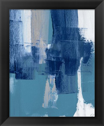 Framed Blue Perspectives IV Print