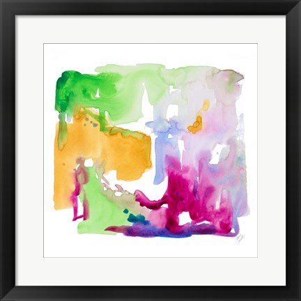 Framed Summer Abstract I Print