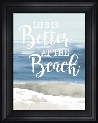 Framed At the Beach Print
