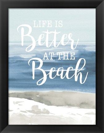 Framed At the Beach Print