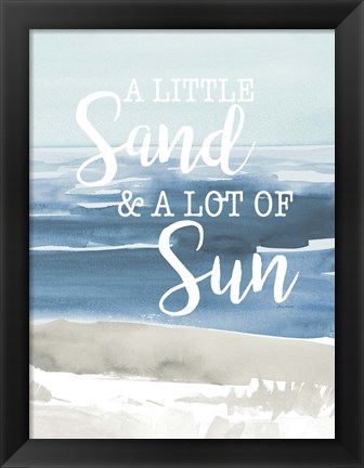 Framed Little Sand Lot of Sun Print