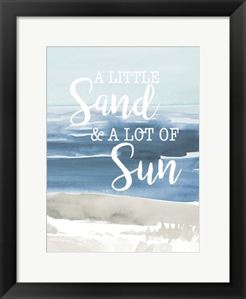 Framed Little Sand Lot of Sun Print