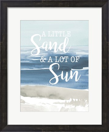 Framed Little Sand Lot of Sun Print