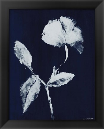 Framed Floral Whisper In The Dark I Print