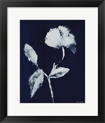 Framed Floral Whisper In The Dark I Print