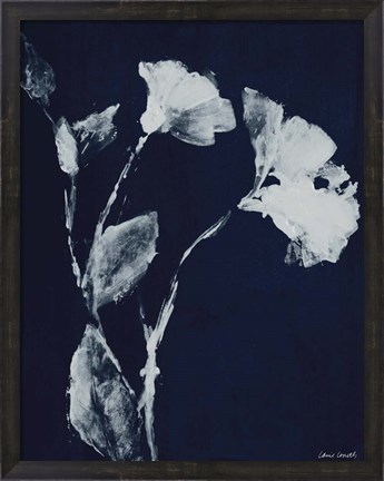 Framed Floral Whisper In The Dark II Print