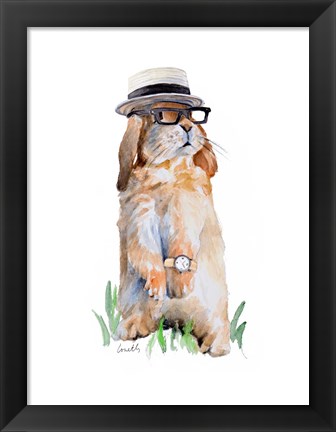 Framed Modern Bunny II Print