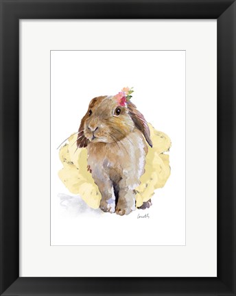Framed Ballet Bunny II Print