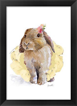 Framed Ballet Bunny II Print