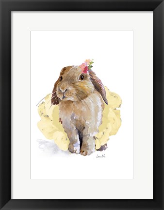 Framed Ballet Bunny II Print