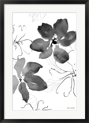Framed Into Summer Black and White I Print