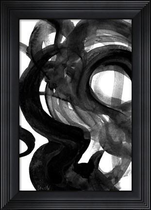 Framed Dark Movement I Print