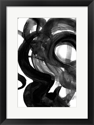 Framed Dark Movement I Print