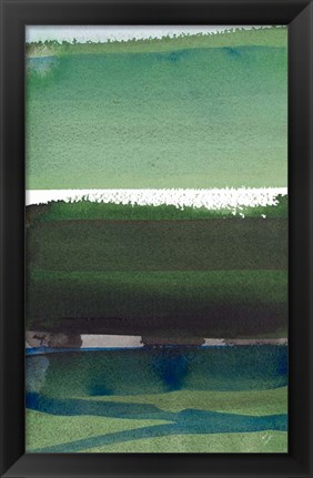 Framed Morning Pasture II Print