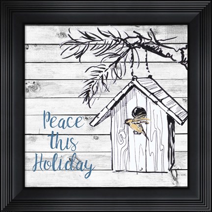 Framed Peace this Holiday Print