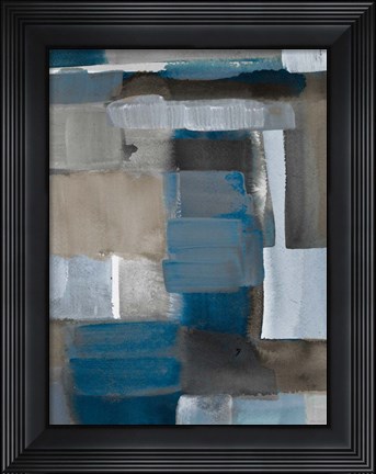 Framed Blue Taupe Light II Print