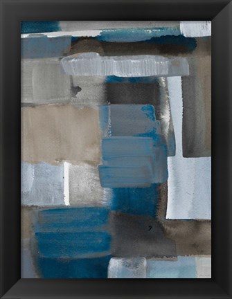 Framed Blue Taupe Light II Print