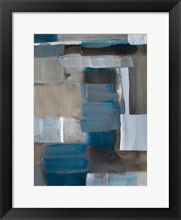 Framed Blue Taupe Light II Print