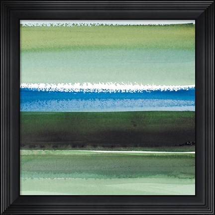 Framed Morning Pasture Square I Print
